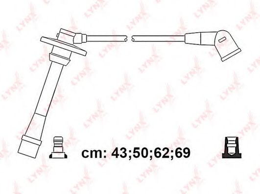Комплект проводов зажигания LYNXauto SPC7550