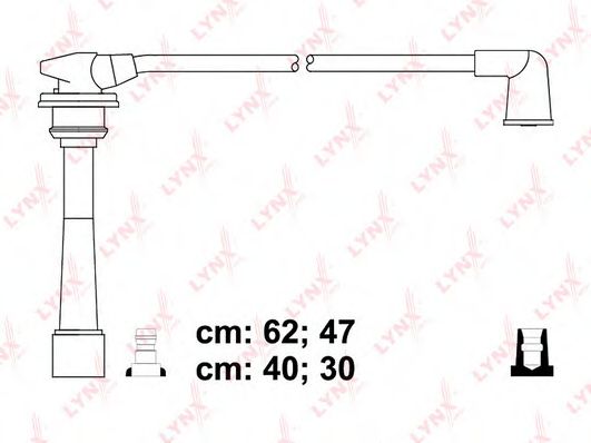 Комплект проводов зажигания LYNXauto SPE3608