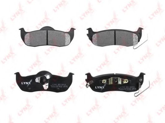 Комплект тормозных колодок, дисковый тормоз LYNXauto BD4204