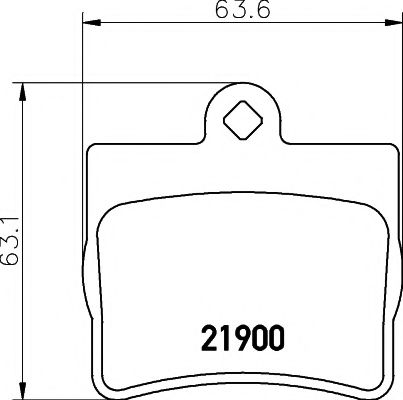 Комплект тормозных колодок, дисковый тормоз HELLA PAGID 8DB 355 008-311