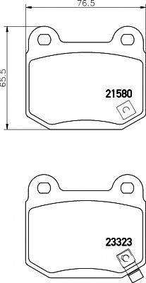 Комплект тормозных колодок, дисковый тормоз HELLA PAGID 8DB 355 010-691