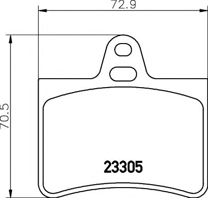 Комплект тормозных колодок, дисковый тормоз HELLA PAGID 8DB 355 019-441