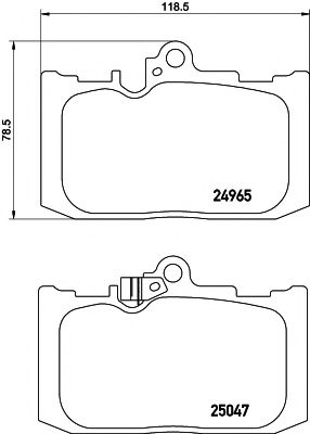 Комплект тормозных колодок, дисковый тормоз HELLA PAGID 8DB 355 019-851