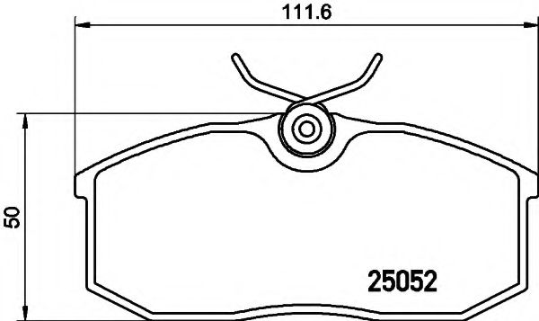 Комплект тормозных колодок, дисковый тормоз HELLA PAGID 8DB 355 020-821