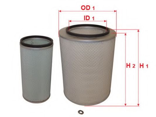 Воздушный фильтр SAKURA  Automotive A-1342-S