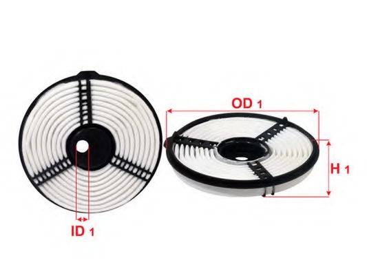 Воздушный фильтр SAKURA  Automotive A-1511