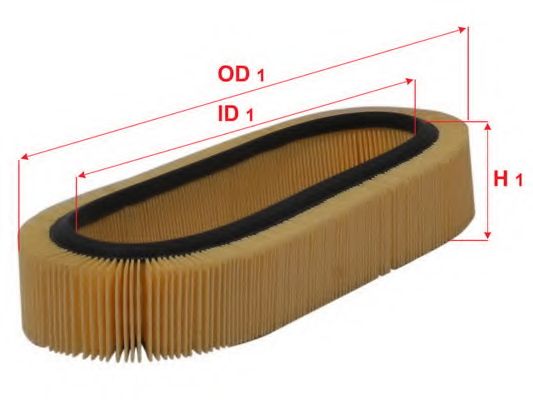 Воздушный фильтр SAKURA  Automotive A-2512