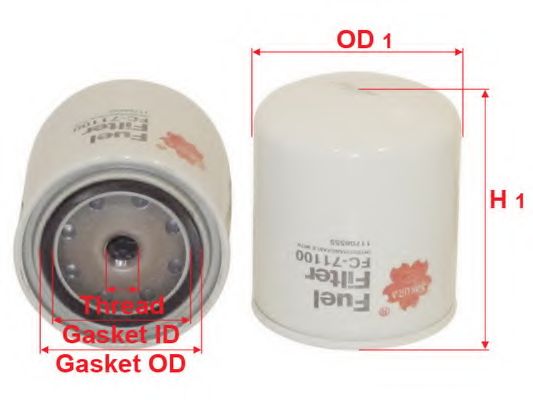 Топливный фильтр SAKURA  Automotive FC-71100