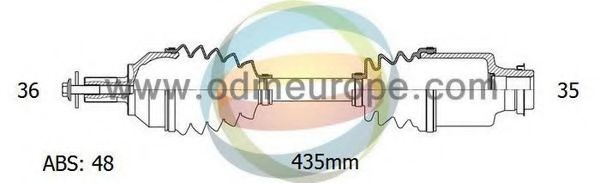 Приводной вал ODM-MULTIPARTS 18-151221