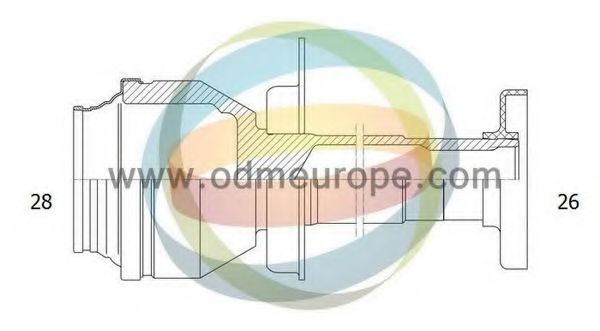 Шарнирный комплект, приводной вал ODM-MULTIPARTS 14-216106