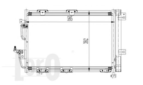 Конденсатор, кондиционер LORO 037-016-0024