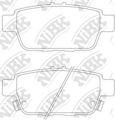 Комплект тормозных колодок, дисковый тормоз NiBK PN28004