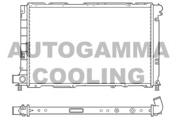 Радиатор, охлаждение двигателя AUTOGAMMA 100143