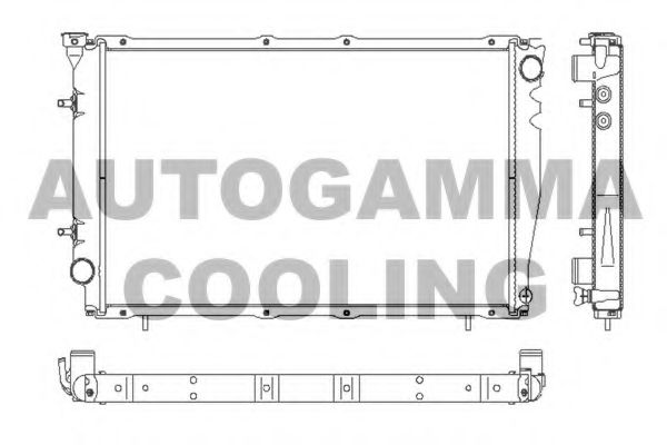 Радиатор, охлаждение двигателя AUTOGAMMA 102317