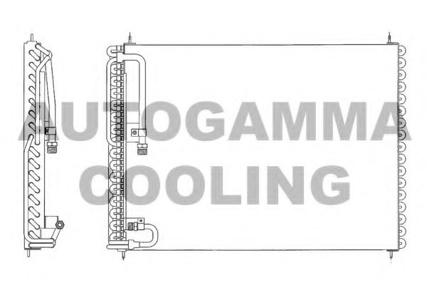 Конденсатор, кондиционер AUTOGAMMA 102828