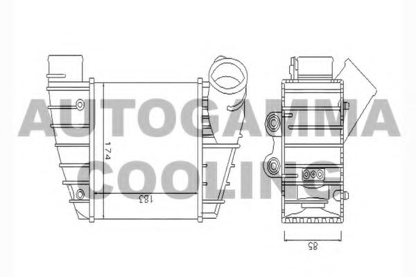 Интеркулер AUTOGAMMA 104430