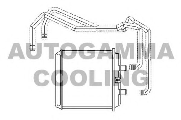 Теплообменник, отопление салона AUTOGAMMA 104771
