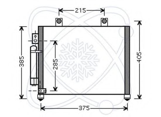 Конденсатор, кондиционер ELECTRO AUTO 30O0030