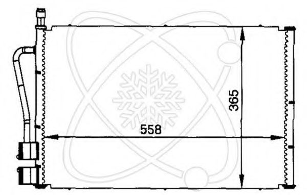 Конденсатор, кондиционер ELECTRO AUTO 30W0016