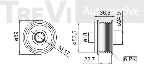 Механизм свободного хода генератора BERTOLOTTI 92207