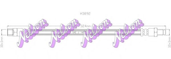 Тормозной шланг Brovex-Nelson H3892