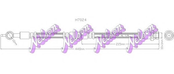 Тормозной шланг Brovex-Nelson H7024