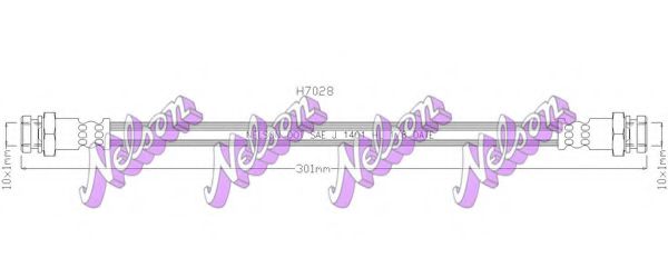 Тормозной шланг Brovex-Nelson H7028