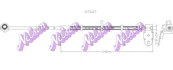 Тормозной шланг Brovex-Nelson H7047