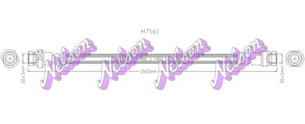 Тормозной шланг Brovex-Nelson H7161