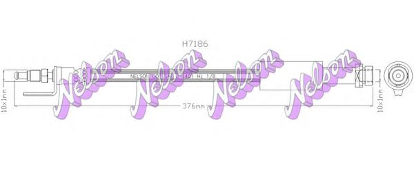 Тормозной шланг Brovex-Nelson H7186