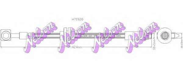 Тормозной шланг Brovex-Nelson H7192Q