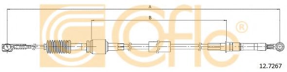 Трос, ступенчатая коробка передач COFLE 12.7267