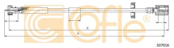 Тросик спидометра COFLE S07016