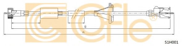 Тросик спидометра COFLE S1H001