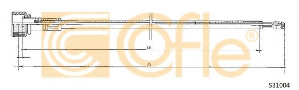 Тросик спидометра COFLE S31004