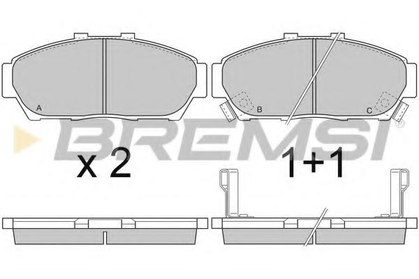 Комплект тормозных колодок, дисковый тормоз HP (ZEBRA) 7143