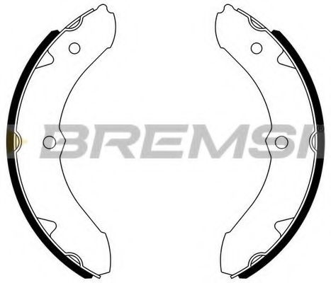 Комплект тормозных колодок BREMSI GF0942