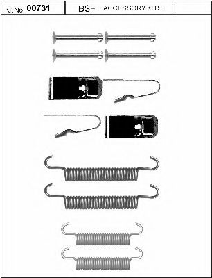 Комплектующие, стояночная тормозная система BSF 00731