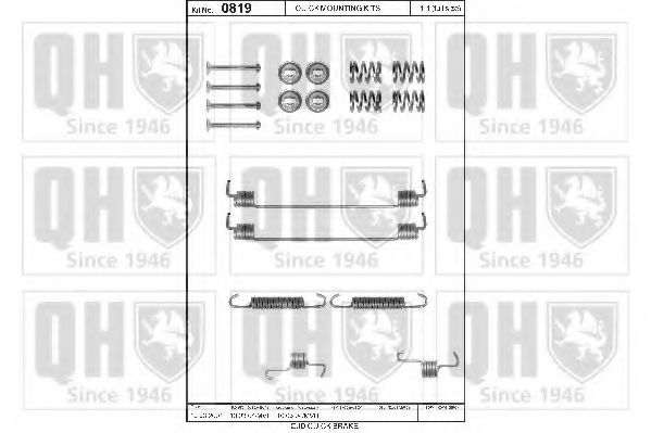 Комплектующие, тормозная колодка QUINTON HAZELL BFK456