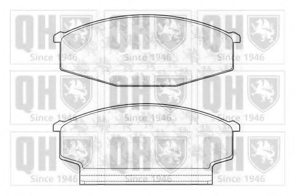 Комплект тормозных колодок, дисковый тормоз QUINTON HAZELL 20628