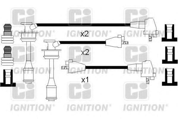 Комплект проводов зажигания QUINTON HAZELL XC625