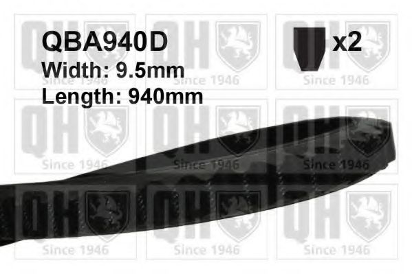Клиновой ремень QUINTON HAZELL 10X940