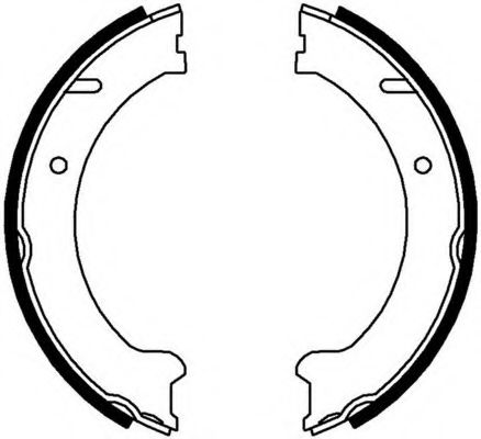 Комплект тормозных колодок, стояночная тормозная система FERODO FSB646