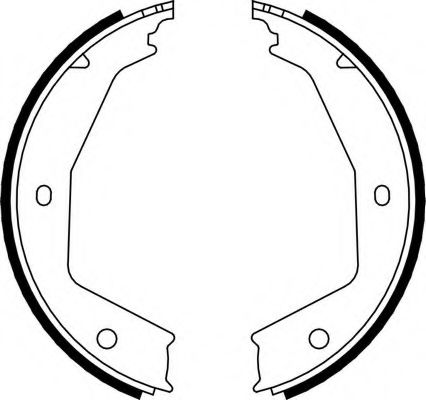 Комплект тормозных колодок, стояночная тормозная система FERODO FSB666