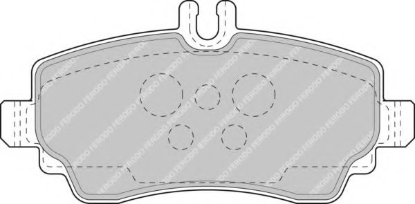 Комплект тормозных колодок, дисковый тормоз FERODO FDB1356