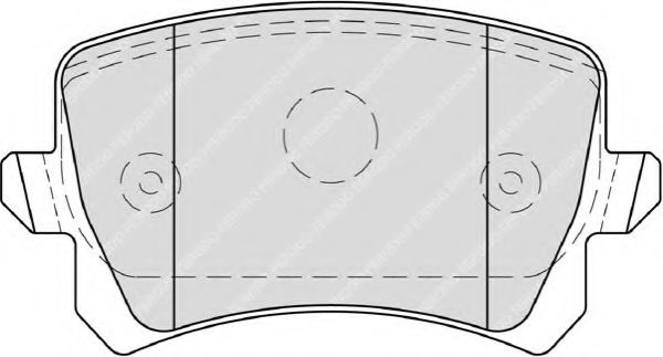 Комплект тормозных колодок, дисковый тормоз FERODO FDB4058
