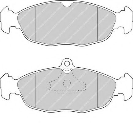 Комплект тормозных колодок, дисковый тормоз FERODO FDB732