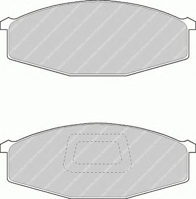 Комплект тормозных колодок, дисковый тормоз FERODO FVR321