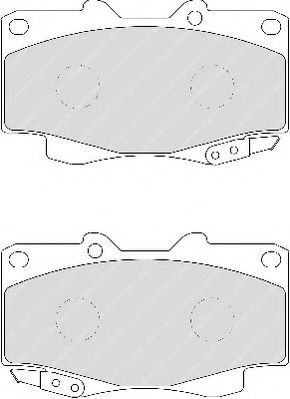 Комплект тормозных колодок, дисковый тормоз FERODO FSL1852