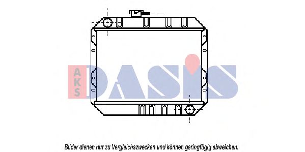 Радиатор, охлаждение двигателя AKS DASIS 090080N
